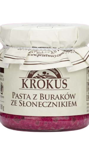 PASTA Z BURAKÓW ZE SŁONECZNIKIEM BEZGLUTENOWA 180 g - KROKUS