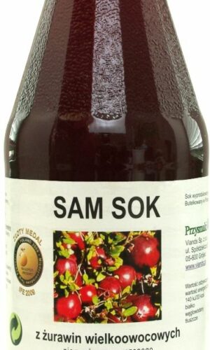 SOK Z ŻURAWINY WIELKOOWOCOWEJ 500 ml - VIANDS (SAM SOK)