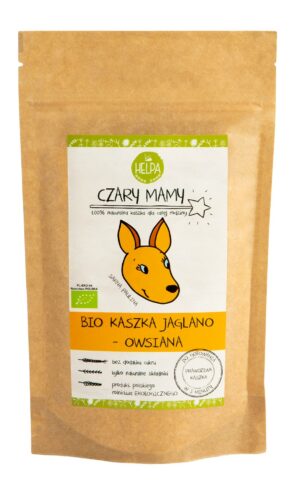 KASZKA JAGLANO - OWSIANA BEZ DODATKU CUKRÓW BIO 200 g - HELPA