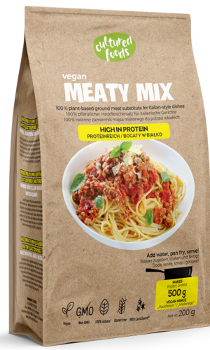 ZAMIENNIK MIĘSA MIELONEGO DO POTRAW WŁOSKICH BEZGLUTENOWY 200 g - CULTURED FOODS