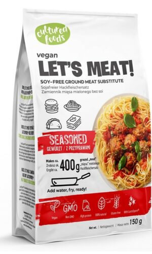 ZAMIENNIK MIĘSA MIELONEGO Z PRZYPRAWAMI BEZGLUTENOWY 150 g - CULTURED FOODS