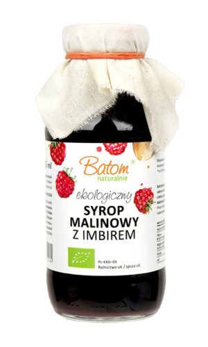 SYROP MALINOWY Z IMBIREM BIO 330 ml - BATOM