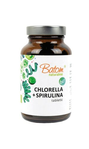 CHLORELLA + SPIRULINA BIO 240 TABLETEK - BATOM