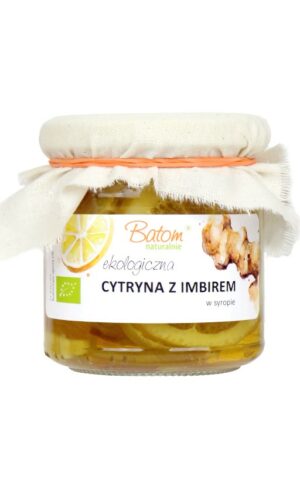 CYTRYNA Z IMBIREM W SYROPIE BIO 220 g - BATOM
