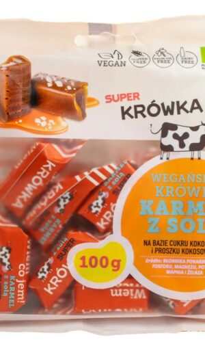 KRÓWKI SŁONY KARMEL BEZMLECZNE BEZGLUTENOWE BIO 100 g - ME GUSTO (SUPER KRÓWKA)