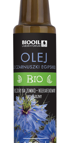 OLEJ Z CZARNUSZKI TŁOCZONY NA ZIMNO BIO 100 ml - BIOOIL