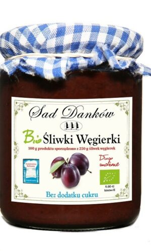 ŚLIWKA WĘGIERKA BEZ DODATKU CUKRÓW BIO 270 g - SAD DANKÓW
