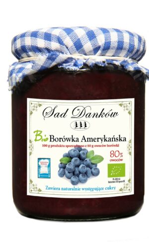 BORÓWKA AMERYKAŃSKA 80 % BIO 260 g - SAD DANKÓW