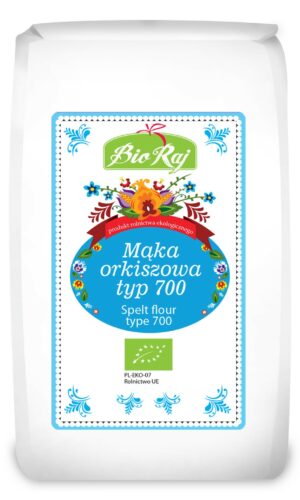 MĄKA ORKISZOWA CHLEBOWA TYP 700 BIO 500 g - BIO RAJ