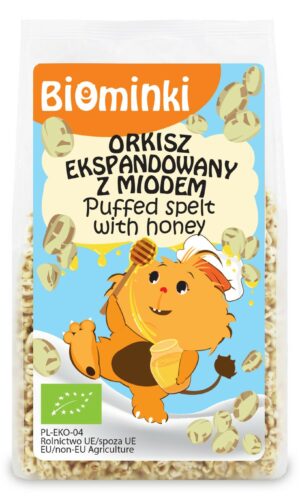 ORKISZ EKSPANDOWANY Z MIODEM BIO 210 g - BIOMINKI