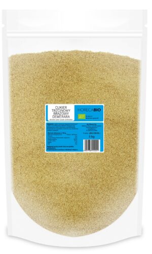 CUKIER TRZCINOWY DEMERARA BIO 5 kg - HORECA (BIO PLANET)