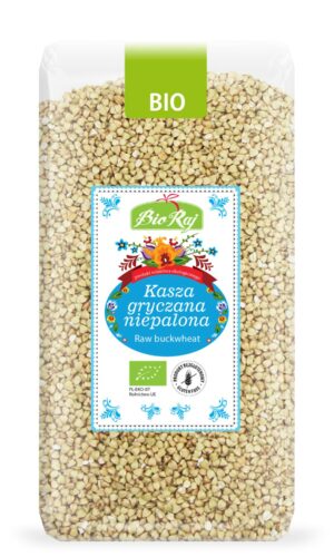 KASZA GRYCZANA NIEPALONA BEZGLUTENOWA BIO 500 g - BIO RAJ