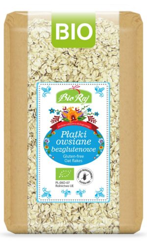 PŁATKI OWSIANE BEZGLUTENOWE BIO (POLSKA) 1 kg - BIO RAJ