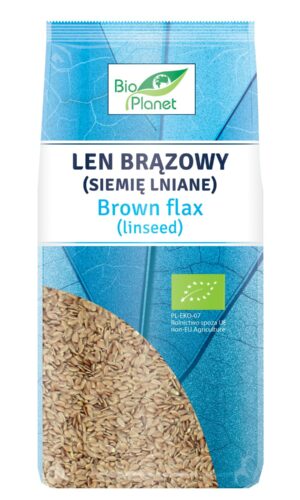 LEN BRĄZOWY (SIEMIĘ LNIANE) BIO 400 g - BIO PLANET
