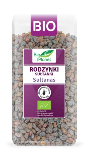 RODZYNKI SUŁTANKI BEZGLUTENOWE BIO 400 g - BIO PLANET