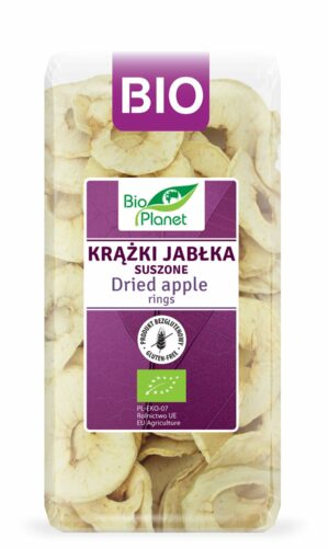 KRĄŻKI JABŁKA SUSZONE BEZGLUTENOWE BIO 100 g - BIO PLANET