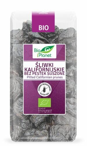 ŚLIWKI KALIFORNIJSKIE SUSZONE BEZGLUTENOWE BIO 400 g - BIO PLANET