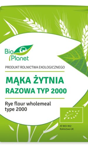 MĄKA ŻYTNIA RAZOWA TYP 2000 BIO 1 kg - BIO PLANET