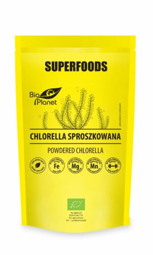CHLORELLA SPROSZKOWANA BIO 200 g - BIO PLANET