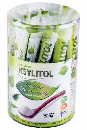 KSYLITOL W SASZETKACH (40 x 5 g) 200 g - SANTINI (FINLANDIA)