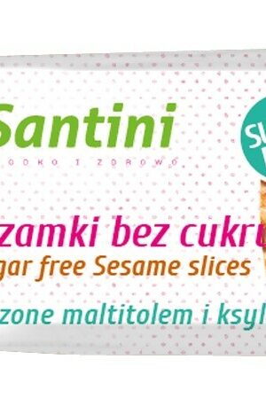 SEZAMKI SŁODZONE MALTITOLEM I KSYLITOLEM 27 g - SANTINI