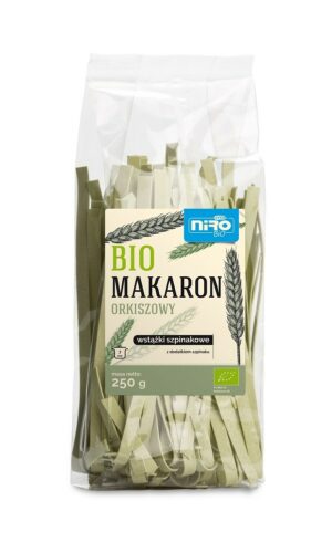 MAKARON (ORKISZOWY SZPINAKOWY) WSTĄŻKI BIO 250 g - NIRO