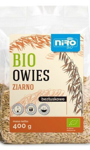 OWIES ZIARNO BEZŁUSKOWE BIO 400 g - NIRO