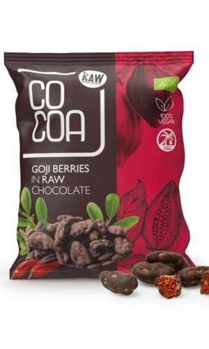 JAGODY GOJI W SUROWEJ CZEKOLADZIE BIO 70 g - COCOA