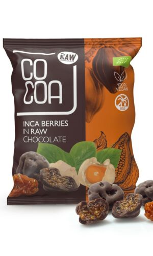 JAGODY INKASKIE W SUROWEJ CZEKOLADZIE BIO 70 g - COCOA