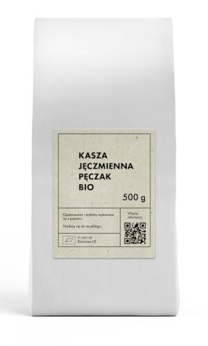 KASZA JĘCZMIENNA PĘCZAK BIO 500 g - THE PLANET