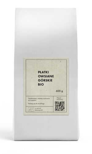 PŁATKI OWSIANE GÓRSKIE BIO 600 g - THE PLANET