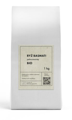 RYŻ BASMATI PEŁNOZIARNISTY BIO 1 kg - THE PLANET