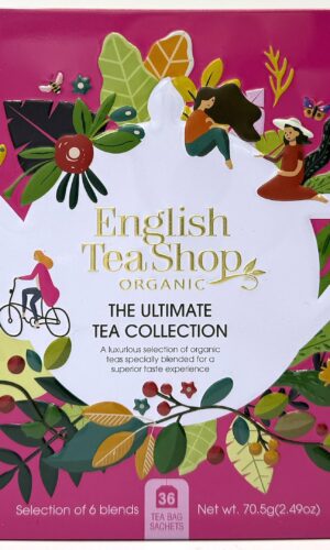 ZESTAW HERBAT I HERBATEK CODZIENNYCH BIO W PUSZCE (THE ULTIMATE - 6 SMAKÓW) (36 x 1,96 g) 70,5 g - ENGLISH TEA SHOP ORGANIC