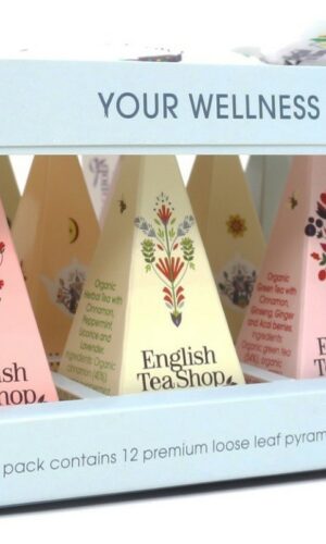 KOLEKCJA HERBATEK OWOCOWO - ZIOŁOWYCH BIO PIRAMIDKI (YOUR WELLNESS - 6 SMAKÓW) (12 x 2 g) 24 g - ENGLISH TEA SHOP