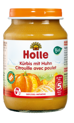 DYNIA Z KURCZAKIEM BEZ DODATKU CUKRÓW BEZGLUTENOWE OD 5 MIESIĄCA BIO 190 g (SŁOIK) - HOLLE