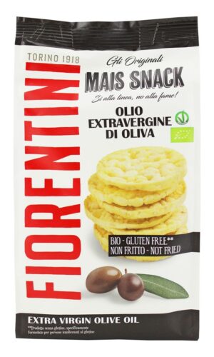 KRĄŻKI KUKURYDZIANE Z OLIWĄ Z OLIWEK EXTRA VIRGIN BEZGLUTENOWE BIO 50 g - FIORENTINI