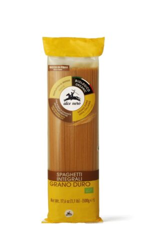 MAKARON (SEMOLINOWY RAZOWY) SPAGHETTI BIO 500 g - ALCE NERO