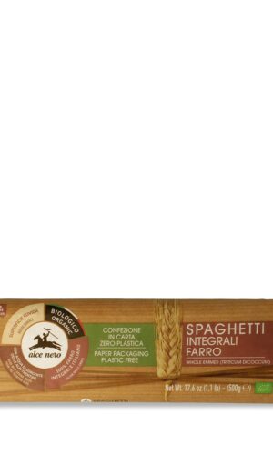 MAKARON (Z PŁASKURKI RAZOWY) SPAGHETTI BIO 500 g - ALCE NERO