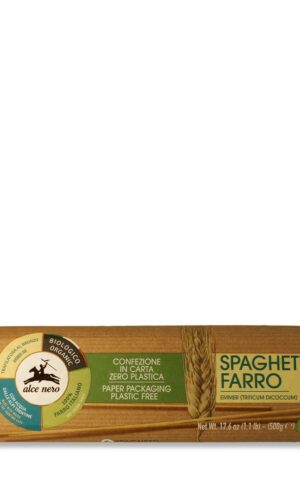 MAKARON (Z PŁASKURKI) SPAGHETTI BIO 500 g - ALCE NERO