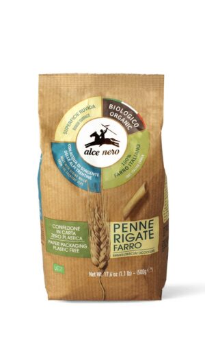 MAKARON (Z PŁASKURKI) PENNE BIO 500 g - ALCE NERO