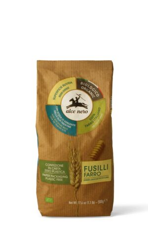 MAKARON (Z PŁASKURKI) FUSILLI BIO 500 g - ALCE NERO
