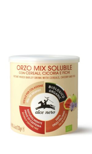 KAWA ZBOŻOWA INSTANT Z CYKORIĄ I FIGAMI BIO 125 g - ALCE NERO