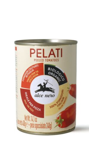 POMIDORY PELATI BEZ SKÓRY BIO 400 g - ALCE NERO