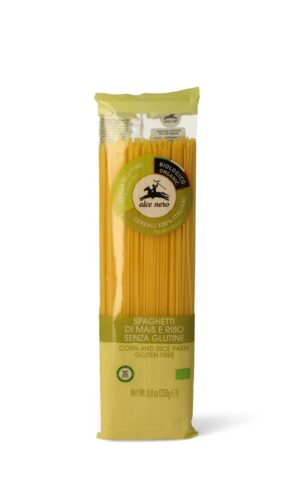 MAKARON (KUKURYDZIANO - RYŻOWY) SPAGHETTI BEZGLUTENOWY BIO 250 g - ALCE NERO