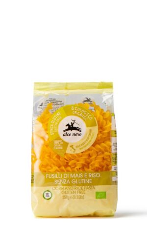 MAKARON (KUKURYDZIANO - RYŻOWY) FUSILLI BEZGLUTENOWY BIO 250 g - ALCE NERO