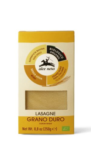 MAKARON (SEMOLINOWY) LASAGNE BIO 250 g - ALCE NERO