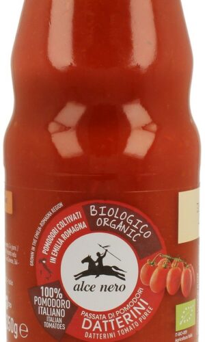 SOS POMIDOROWY PASSATA (Z POMIDORÓW DAKTYLOWYCH) BIO 350 g - ALCE NERO