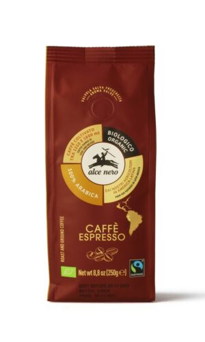 KAWA MIELONA ARABICA 100 % ESPRESSO FAIR TRADE GÓRSKA BIO 250 g - ALCE NERO