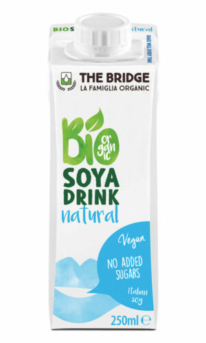 NAPÓJ SOJOWY NATURALNY BEZ DODATKU CUKRÓW BEZGLUTENOWY BIO 250 ml - THE BRIDGE