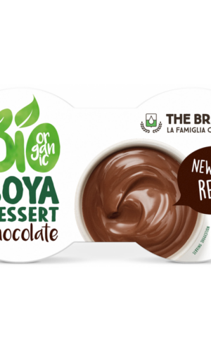 DESER SOJOWY O SMAKU CZEKOLADOWYM BEZGLUTENOWY BIO (2 x 130 g) 260 g - THE BRIDGE